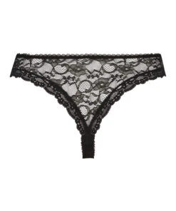 Mini Brésilien Taille Haute Riley - Noir -Sous-vêtement Soldes 2024 201427 6