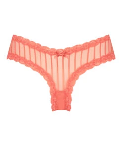 Slip Brésilien V-shape Mesh - Orange -Sous-vêtement Soldes 2024 201453 5