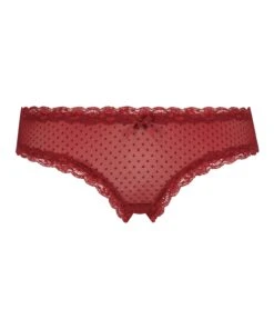 Slip Brésilien V-shape Mesh - Rouge -Sous-vêtement Soldes 2024 201834 5