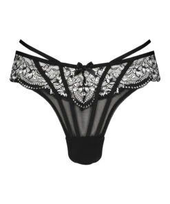 Slip Brésilien Taille Haute Kirsty - Noir 8 Slip Brésilien Taille Haute Kirsty - Noir -Sous-vêtement Soldes 2024 201856 5