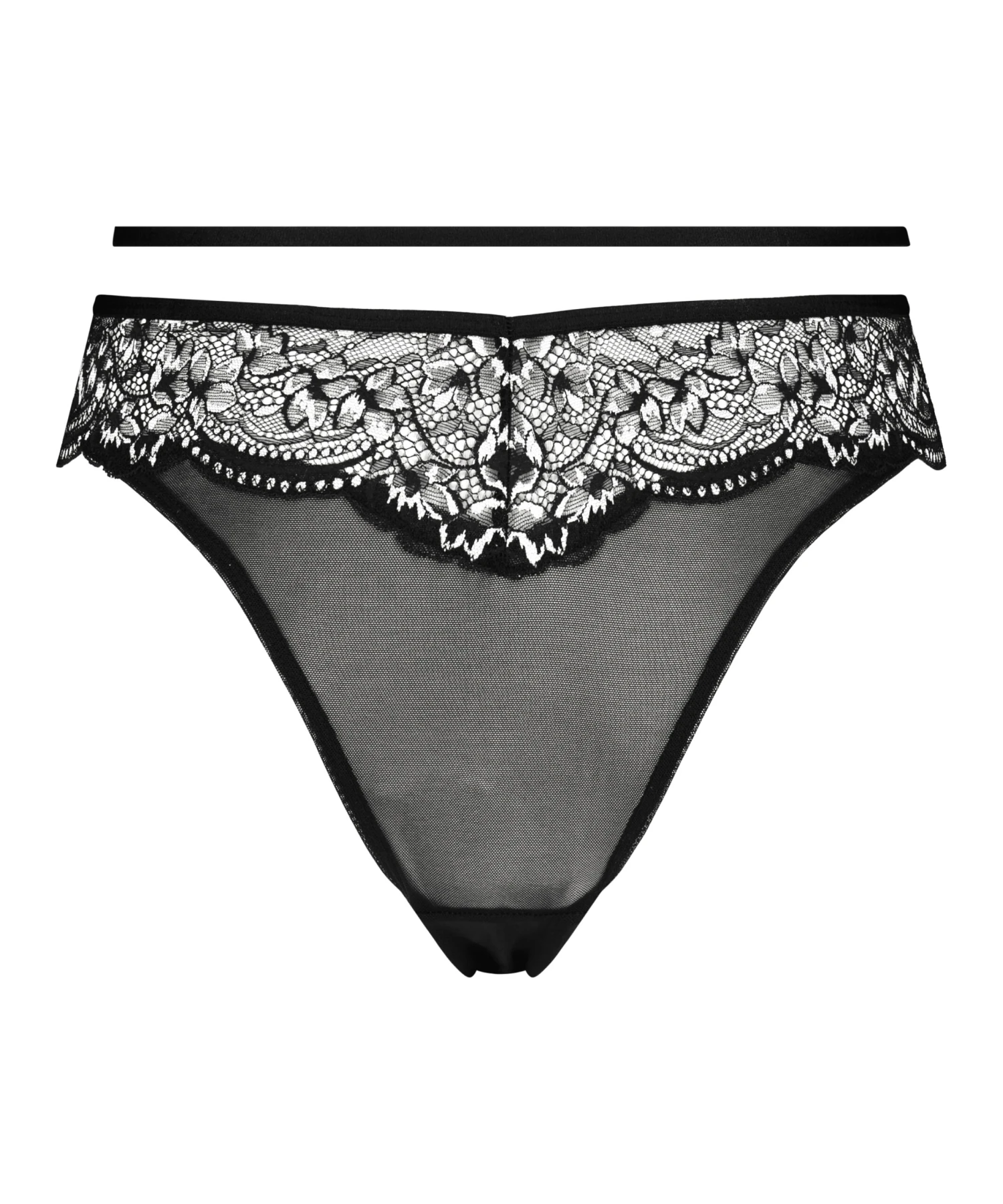 Slip Brésilien Taille Haute Kirsty - Noir 5 Slip Brésilien Taille Haute Kirsty - Noir – Image 5