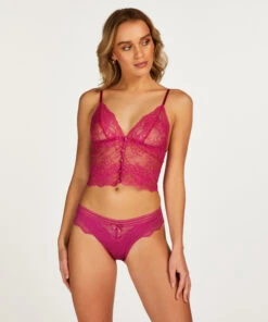 Slip Brésilien échancré Sully - Violet