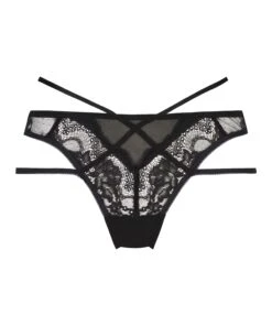 Slip Brésilien Amala - Noir -Sous-vêtement Soldes 2024 201874 5