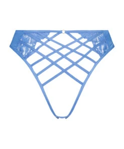 Slip Brésilien à Entrejambe Ouvert Extrovert - Bleu -Sous-vêtement Soldes 2024 202030 6