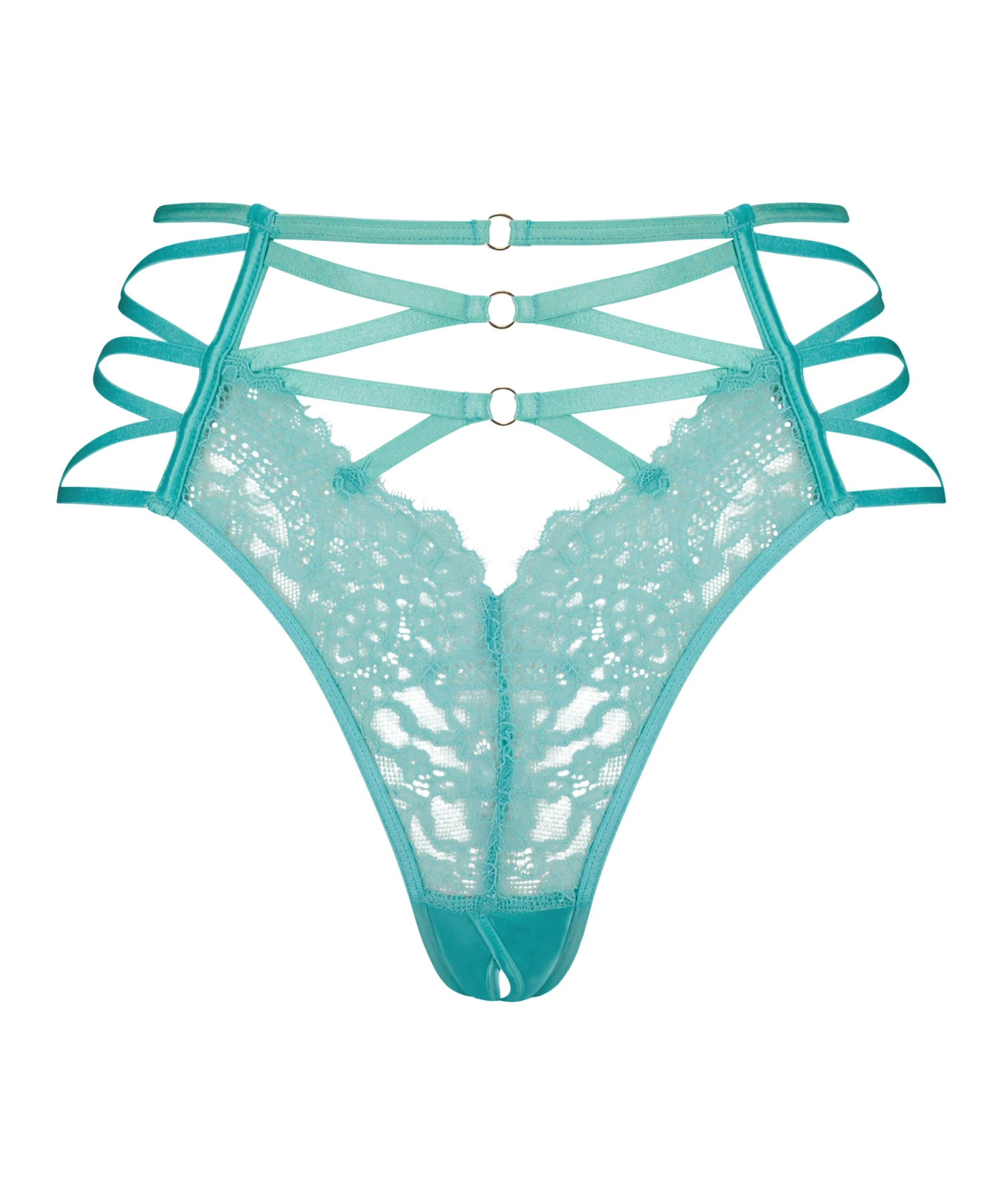 Slip Brésilien à Entrejambe Ouvert Monet - Vert 4 Slip Brésilien à Entrejambe Ouvert Monet - Vert – Image 4