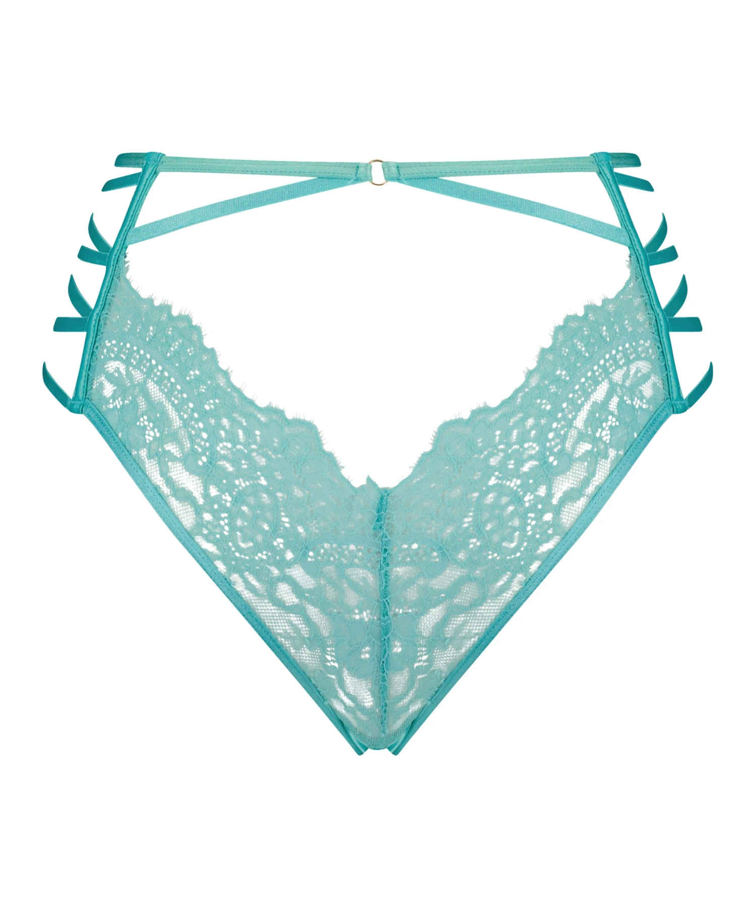 Slip Brésilien à Entrejambe Ouvert Monet - Vert 5 Slip Brésilien à Entrejambe Ouvert Monet - Vert – Image 5