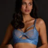 Soutien-gorge à Armatures Non-préformé Longline Pleasure - Bleu