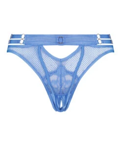 Slip Brésilien Ouvert Pleasure - Bleu -Sous-vêtement Soldes 2024 202042 5