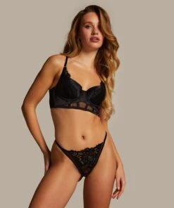 Soutien-gorge Préformé à Armatures Longline Jacqueline - Noir -Sous-vêtement Soldes 2024 202046 3