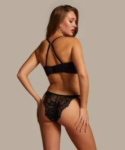 Soutien-gorge Préformé à Armatures Longline Jacqueline - Noir -Sous-vêtement Soldes 2024 202046 4