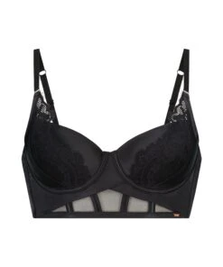 Soutien-gorge Préformé à Armatures Longline Jacqueline - Noir -Sous-vêtement Soldes 2024 202046 5