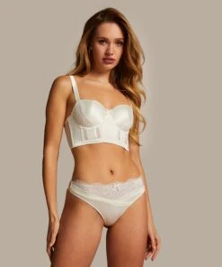 Soutien-gorge Préformé à Armatures Longline Florencia - Blanc -Sous-vêtement Soldes 2024 202051 3