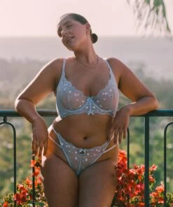 Soutien-gorge à Armatures Non Préformé Longline Olivia - Bleu