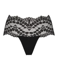 Boxer String Daisy - Noir -Sous-vêtement Soldes 2024 202111 5