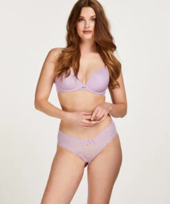 Slip Brésilien V-shape Mesh - Violet