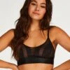 Brassière En Maille Glossy - Noir