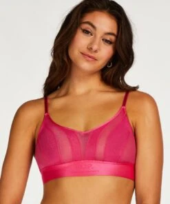 Brassière En Maille Glossy - Rose
