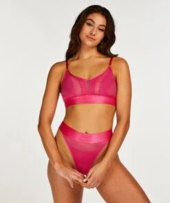Brassière En Maille Glossy - Rose -Sous-vêtement Soldes 2024 202285 3