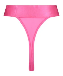 String Taille Haute Glossy - Rose -Sous-vêtement Soldes 2024 202290 6