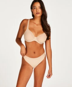 Soutien-gorge à Armatures Non-préformé En Maille - Beige -Sous-vêtement Soldes 2024 202311 3