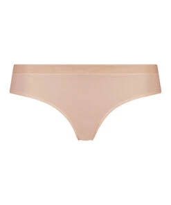 Slip Brésilien En Maille - Beige -Sous-vêtement Soldes 2024 202313 5