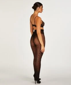 Bas Avec Cœurs De 15 Deniers - Noir -Sous-vêtement Soldes 2024 202357 4