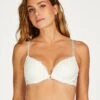 Soutien-gorge à Armatures Préformé Push-up Marine - Blanc