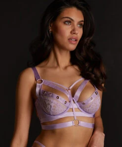 Soutien-gorge à Armatures Non Rembourré Longline Sadie - Violet