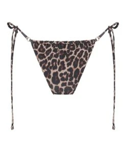 Slip Brésilien Léopard Jambes Hautes Columbia - Marron -Sous-vêtement Soldes 2024 202952 5