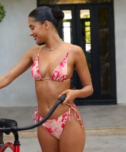 Triangle Tie Dye - Rose