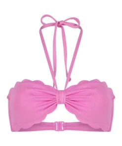 Haut De Bikini Bandeau Préformé Scallop - Rose -Sous-vêtement Soldes 2024 203020 5