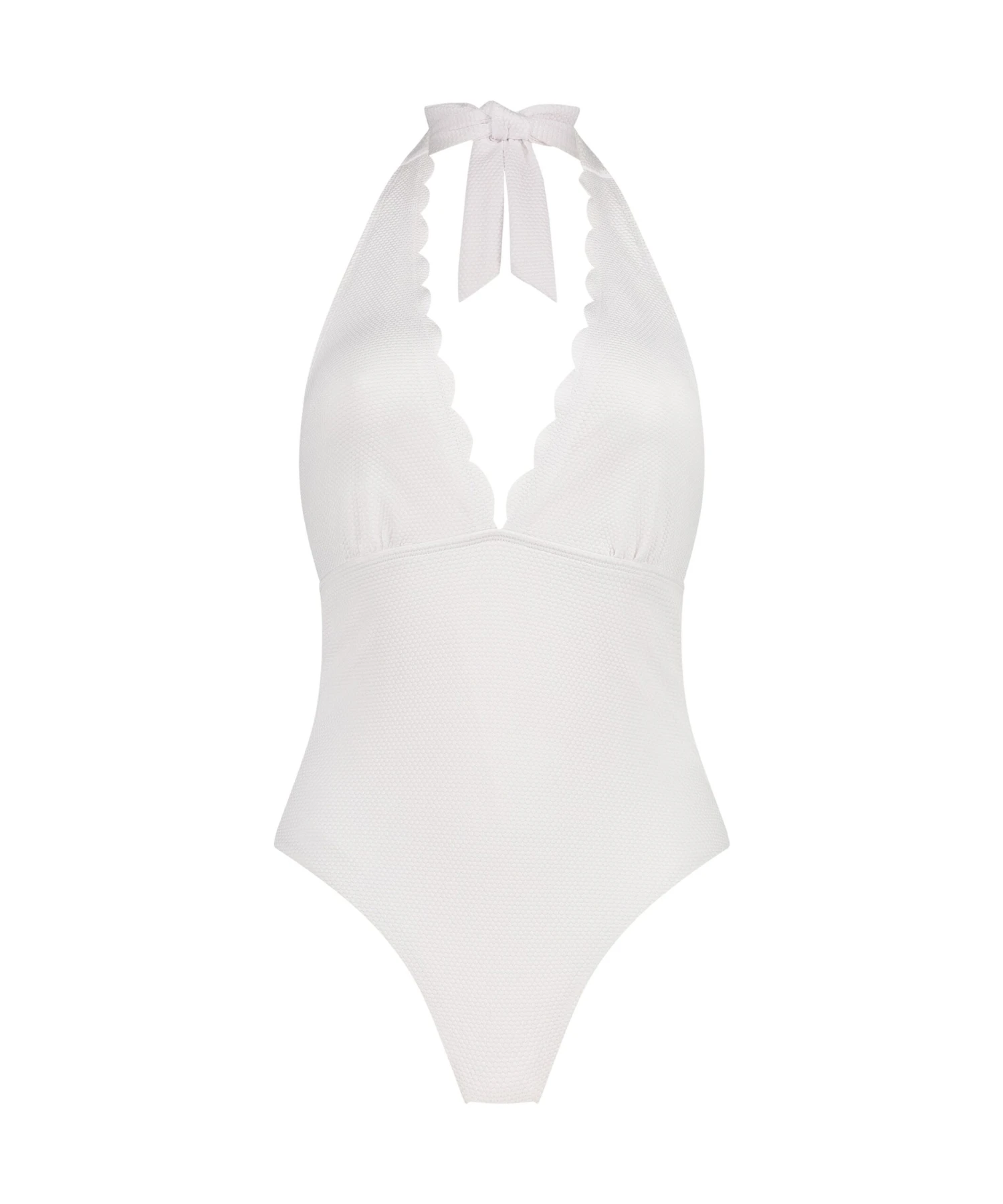 Maillot De Bain Scallop - Blanc 4 Maillot De Bain Scallop - Blanc – Image 4