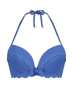 Haut De Bikini Préformé à Armatures Scallop - Bleu -Sous-vêtement Soldes 2024 203051 5