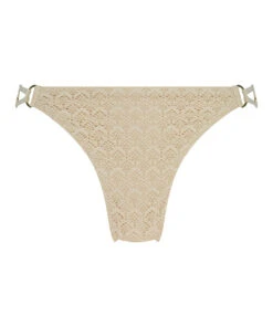 Slip De Bikini Tanga Brésilien Crochet Lurex - Blanc -Sous-vêtement Soldes 2024 203059 5