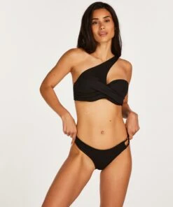 Bas De Bikini Nero Rib - Noir