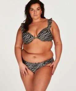 Haut De Bikini Préformé à Armatures Zebra - Marron -Sous-vêtement Soldes 2024 203092 12