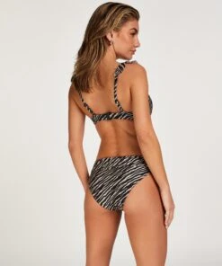 Bas De Bikini Zebra - Marron -Sous-vêtement Soldes 2024 203094 4