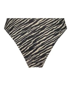Bas De Bikini Slip Brésilien Zebra - Marron -Sous-vêtement Soldes 2024 203095 6