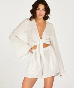 Short De Plage - Blanc