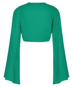 Top Haut à Manches Longues Knot - Vert -Sous-vêtement Soldes 2024 203354 6