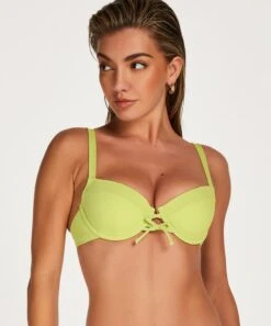 Haut De Bikini Préformé à Armatures En Lurex Fiji - Vert