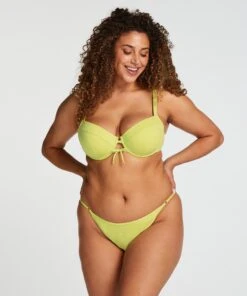 Slip Brésilien En Lurex Fiji - Vert -Sous-vêtement Soldes 2024 203358 12