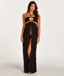 Caftan Ouvert - Noir -Sous-vêtement Soldes 2024 203834 3