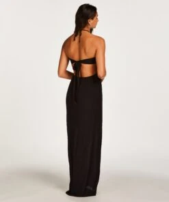 Caftan Ouvert - Noir -Sous-vêtement Soldes 2024 203834 4