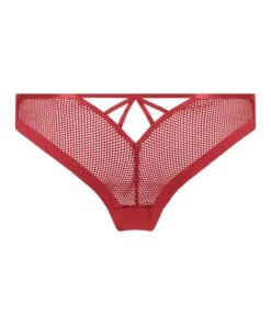 Slip Brésilien Résille Invisible - Rouge -Sous-vêtement Soldes 2024 203882 6