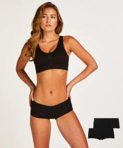 Lot De 2 Boxer Kim Cotton - Noir